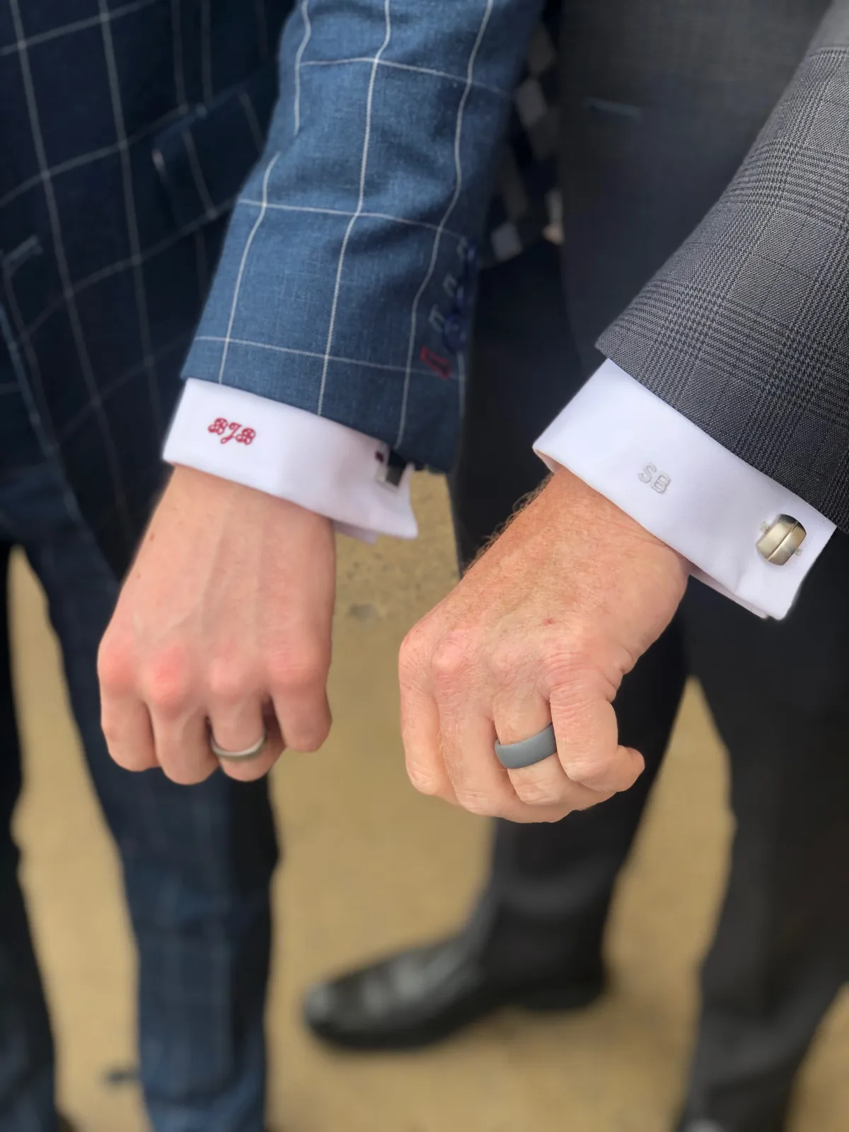 Custom dress shirt with monogram, made-to-measure by esatto Custom Clothing in Layton, Utah