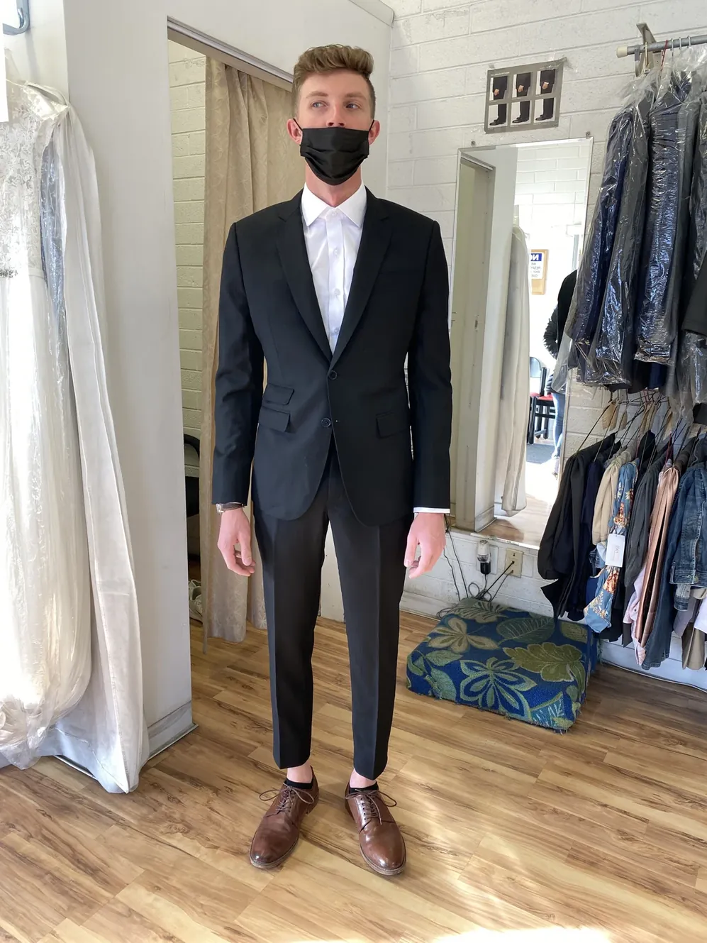 Custom black wedding suit tailored to perfection, esatto Custom Clothing Layton Utah