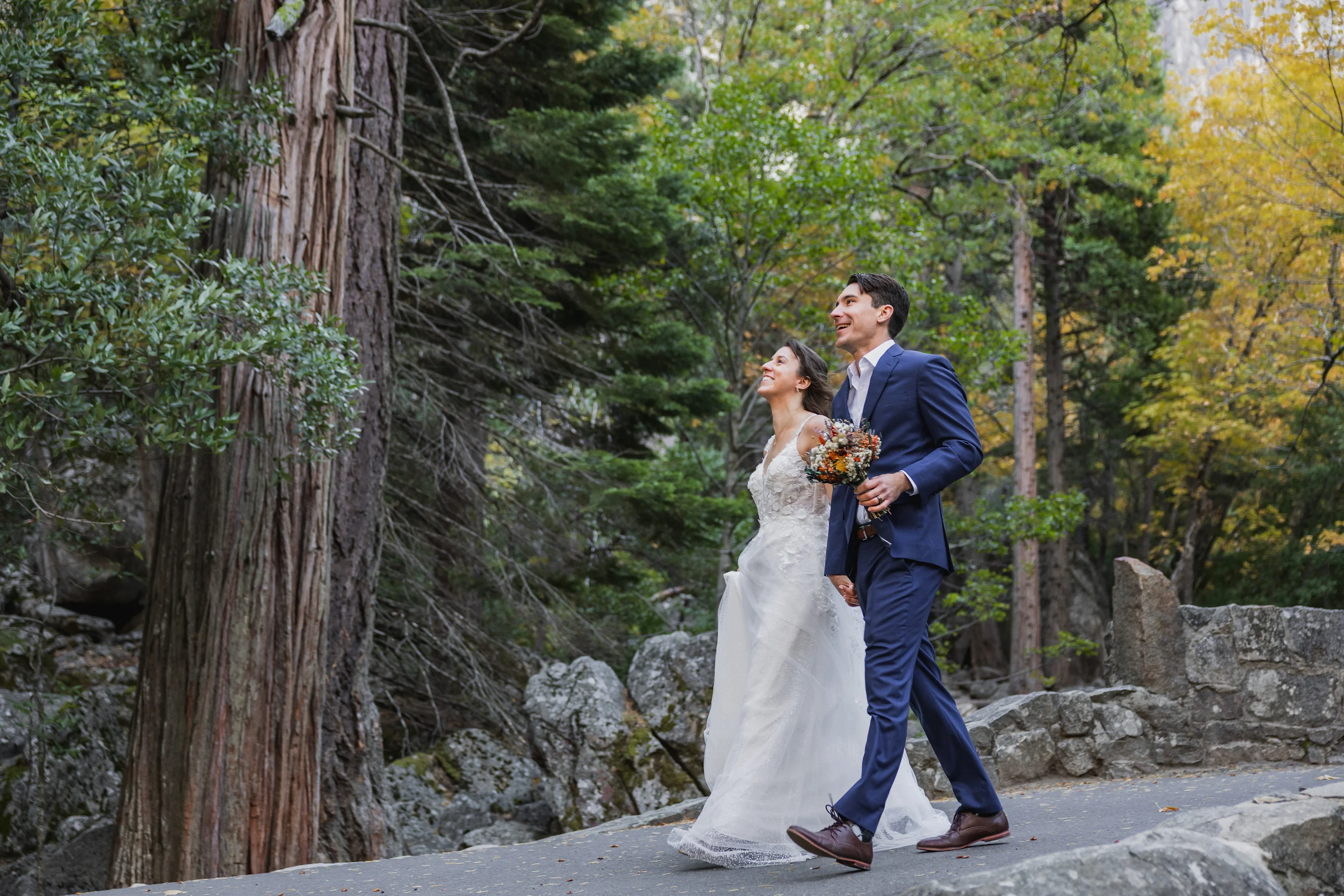 Groom in custom wedding suit
